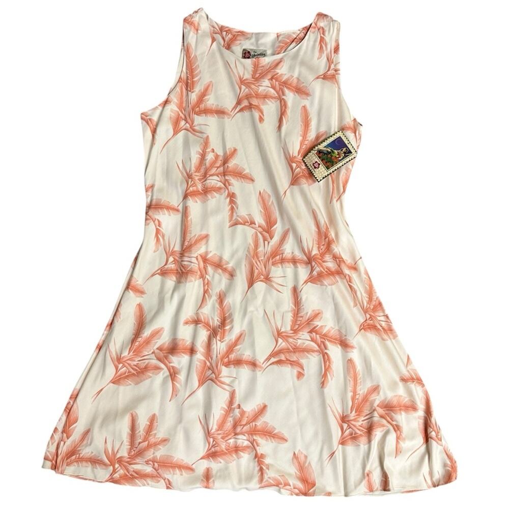 NEW Hilo Hattie Vintage Tropical Palm Leaf Dress Size XL